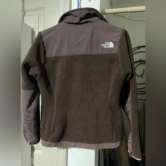 Women's Denali Fleece Jacket Brown Zip Up - Picture 2 of 3